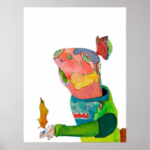 Willkommen Zuhause Honigbär Poster