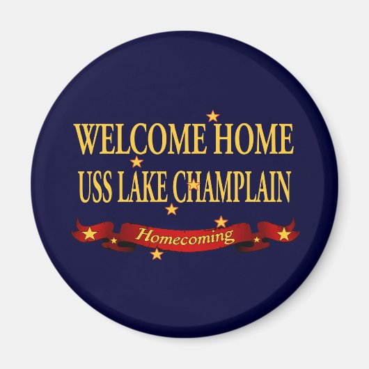 Willkommen Zuhause Lake Champlain Magnet (Vorne)