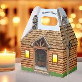Willkommen Zuhause Log Cabin Realtor Geschenkboxen Geschenkschachtel