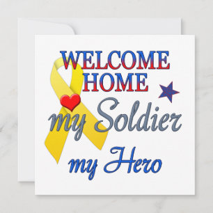 Willkommen Zuhause Mein Soldat, mein Held Einladung