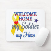 Willkommen Zuhause Mein Soldat, mein Held Mousepad (Mit Mouse)