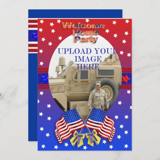 Willkommen Zuhause Militärische Einladung (Vorne/Hinten)