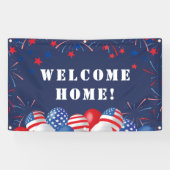 Willkommen Zuhause Military Army Patriotic Banner (Horizontal)