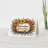 Willkommen Zuhause mit braunen Mit Augen Susans Karte (Vorderseite)