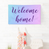 "Willkommen Zuhause!" Pastel Ombre Banner (Insitu)