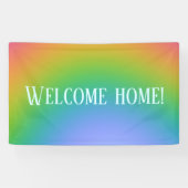 "Willkommen Zuhause!" Rainbow Banner (Horizontal)