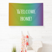 "Willkommen Zuhause!" Rainbow Gradient Banner (InSitu)