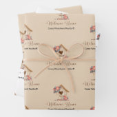 Willkommen Zuhause Realtor Herzlichen Glückwunsch Geschenkpapier Set (Beispiel)