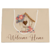 Willkommen Zuhause Realtor Herzlichen Glückwunsch Große Geschenktüte (Vorderseite)