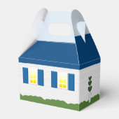 Willkommen Zuhause Realtor Logo Blue Roof Geschenk Geschenkschachtel (Vorderseite)
