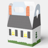 Willkommen Zuhause Realtor Logo Rosa Tür Geschenkb Geschenkschachtel (Geöffnet)