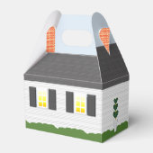 Willkommen Zuhause Realtor Logo Rosa Tür Geschenkb Geschenkschachtel (Vorderseite)