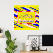 WILLKOMMEN ZUHAUSE SILVER SCHNITTE UND RAINBOW UMG POSTER (Heimbüro)