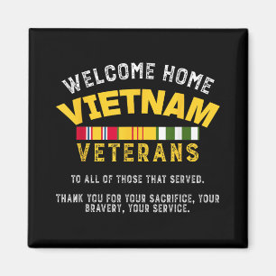 Willkommen Zuhause Vietnam Veterans - Old Man Viet Magnet