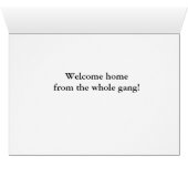 Willkommen Zuhause von der Gang-Card (Innenansicht Horizontal (Unten))