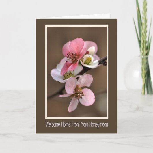 Willkommen Zuhause von Ihrer Flitterwoche Karte (Vorderseite)