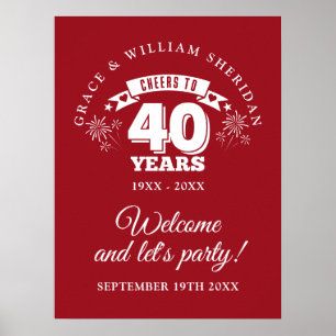Willkommen zum 40. Geburtstag von Ruby Poster