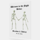 Willkommen zum Abendessen vor der Probe Acrylschild (Winkel)