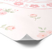 Willkommen zum Baby-Shower-Mädchen 'Little Bunny O Poster (Ecke)