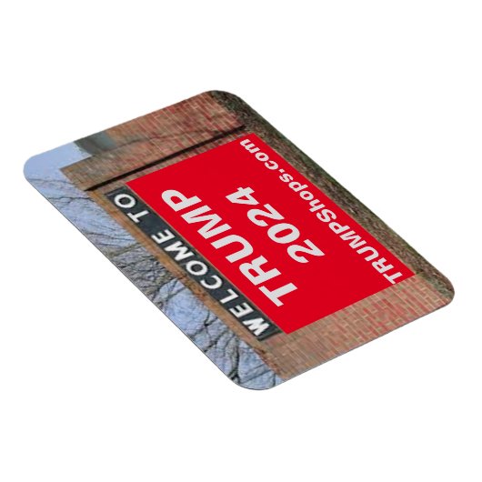 WILLKOMMEN ZUM flexiblen Magneten TRUMP 2024 Magnet (Rechte Seite)