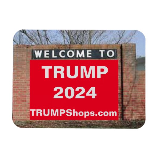 WILLKOMMEN ZUM flexiblen Magneten TRUMP 2024 Magnet (Horizontal)