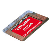 WILLKOMMEN ZUM flexiblen Magneten TRUMP 2024 Magnet (Linke Seite)