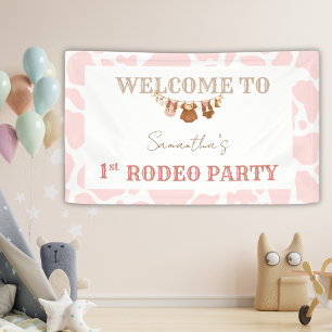 Willkommen zum Geburtstag der kleinen Cowgirl im W Banner
