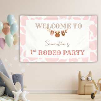 Willkommen zum Geburtstag der kleinen Cowgirl im W Banner