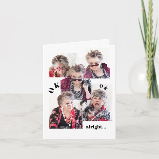 Willkommen zum Geburtstag meiner verrückten Welt Karte (Vorderseite)