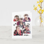 Willkommen zum Geburtstag meiner verrückten Welt Karte (Gelbe Blume)