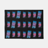 Willkommen zum Haus der Katzen Fußmatte (Vorderseite)