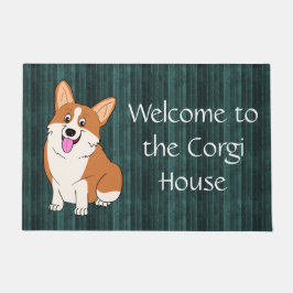 Willkommen zum molligen Corgi-Haus Fußmatte