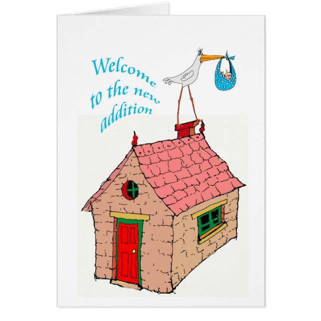 "Willkommen zum neuen Zusatz zur Familie " (Vorne)