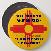 Willkommen zum New Mexikoknopf Button (Vorne & Hinten)