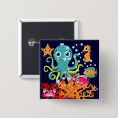 Willkommen zum Ozean Button (Vorne & Hinten)