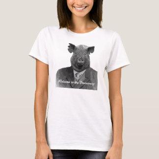 Willkommen zum Plutocracy-lustigen Schwein T-Shirt