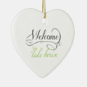 Willkommen zum See-Haus Keramikornament (Rechts)