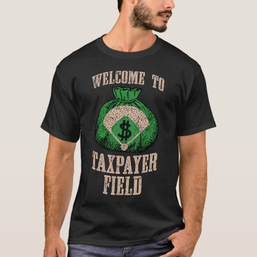 Willkommen zum Steuerzahler-Feld (Schwarzes) T-Shirt (Vorderseite)