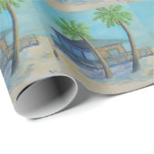 WILLKOMMEN zum STRAND Packpapier (Rolleneckpunkt)