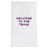 Willkommen zum Team! Kleine Geschenktüte (Vorderseite)