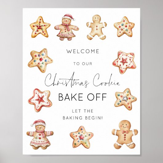 Willkommen zum Weihnachtsbake Poster (Vorne)