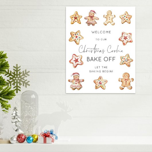 Willkommen zum Weihnachtsbake Poster