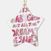 Willkommen zum WeltBaby Keramik Ornament (Links)