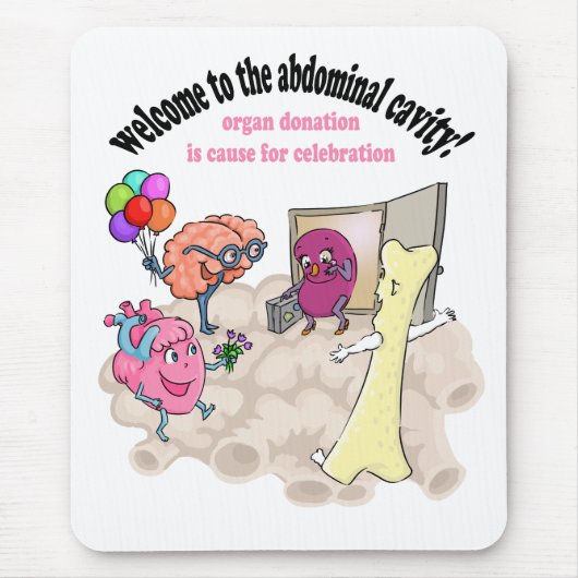 Willkommen zur Bauchhöhle! Mousepad (Vorne)