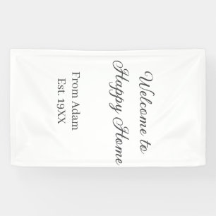 Willkommen zur Einweihung des Hauses der Immobilie Banner