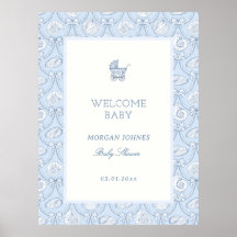 Willkommen zur eleganten Küsten-Baby-Party