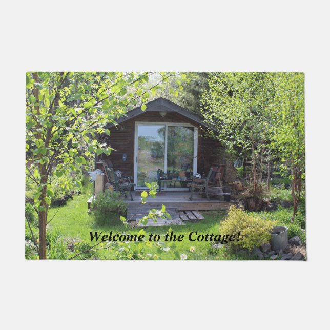 Willkommen zur Hütte! Fußmatte (Vorderseite)