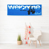 Willkommen zur Jazz-Festival-Fahne Banner (Insitu)