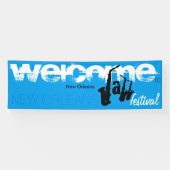 Willkommen zur Jazz-Festival-Fahne Banner (Horizontal)