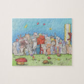 Willkommen zur Katzen-Stadt Puzzle (Horizontal)